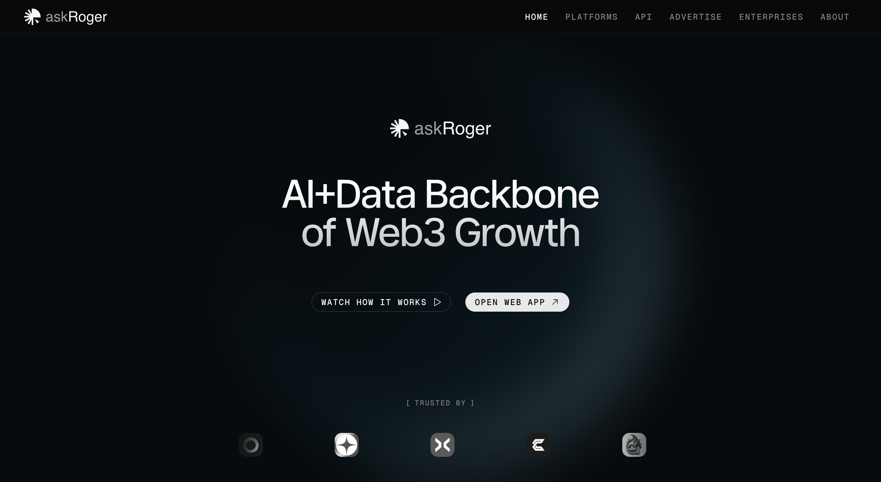 askRoger website screenshot